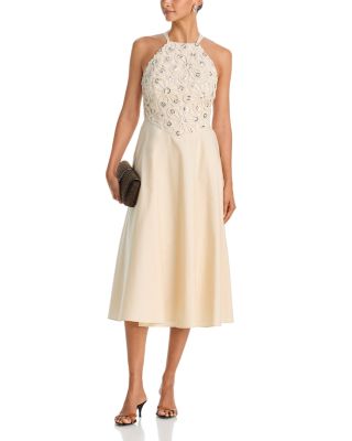 mirabel eyelet midi dress Mirabel Eyelet Midi Dress — Black & White