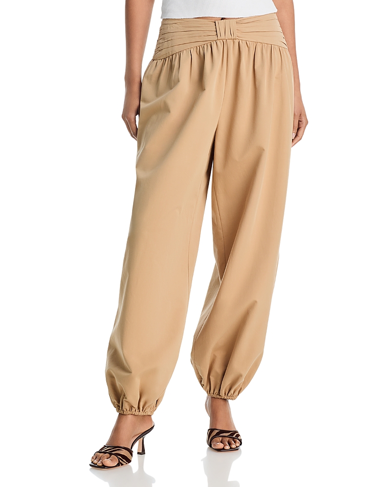 Aqua Gathered Waist Balloon Pants - Exclusive