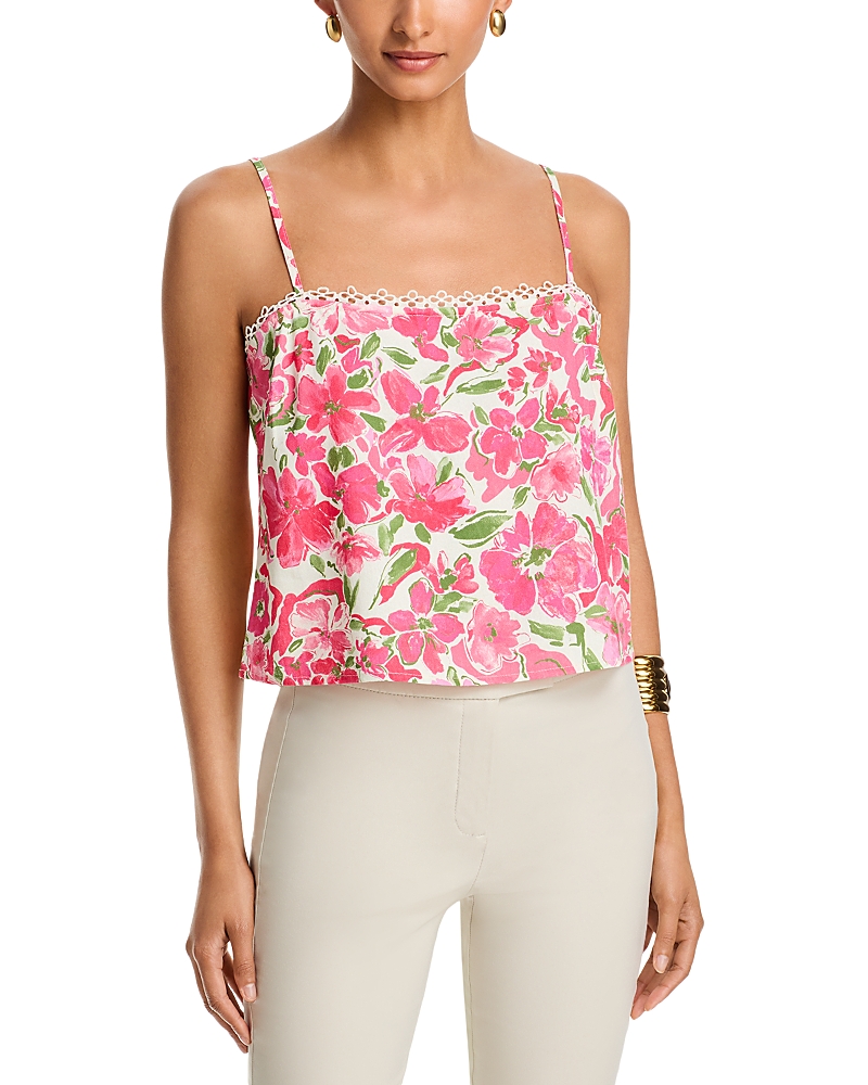 Aqua Lace Trim Cami Top - Exclusive