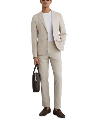Cheltenham Tailored Fit Oatmeal Suit Trousers