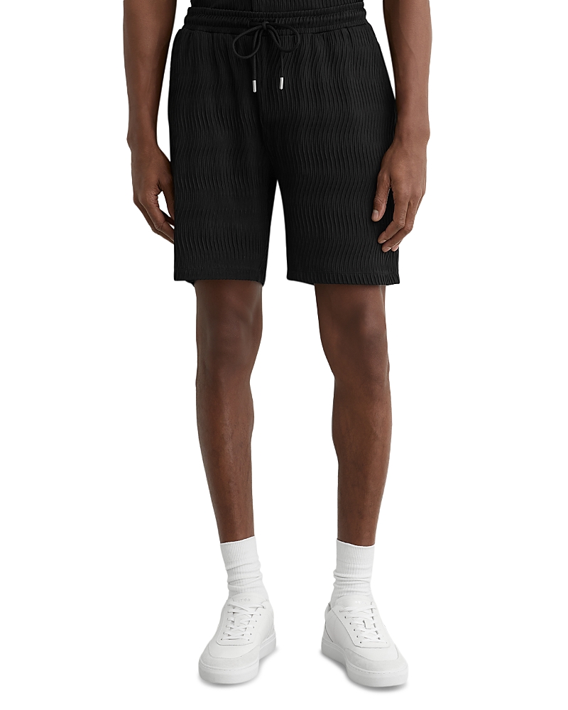 Reiss Textured Drawstring 7.5 Shorts