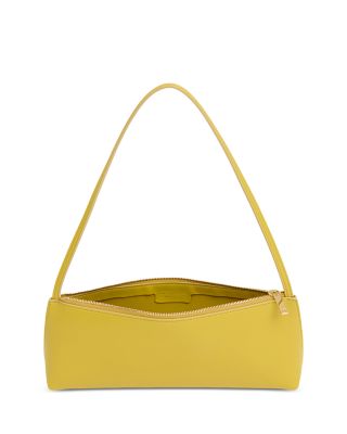 Gaia Leather Baguette Shoulder Bag