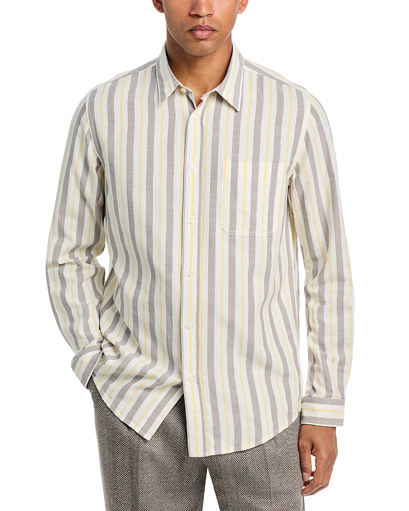Hugo Erillo Oversized Fit Kent Collar Stripe Shirt