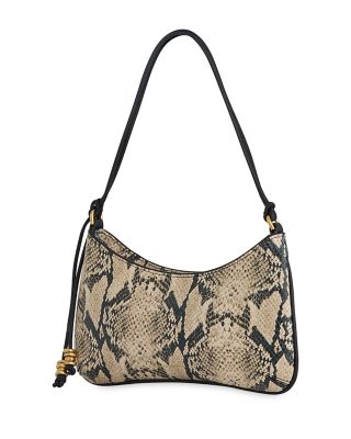 Rebecca Minkoff Reina Small Snake Embossed Leather Shoulder Bag