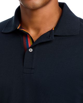 Striped Placket Polo
