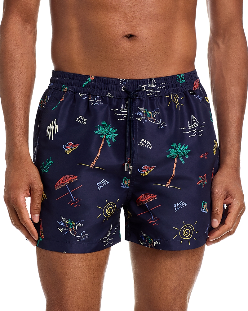 Ps Paul Smith Beach Graphics 3.25 Swim Shorts