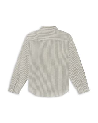 Linen Blend Striped Shirt