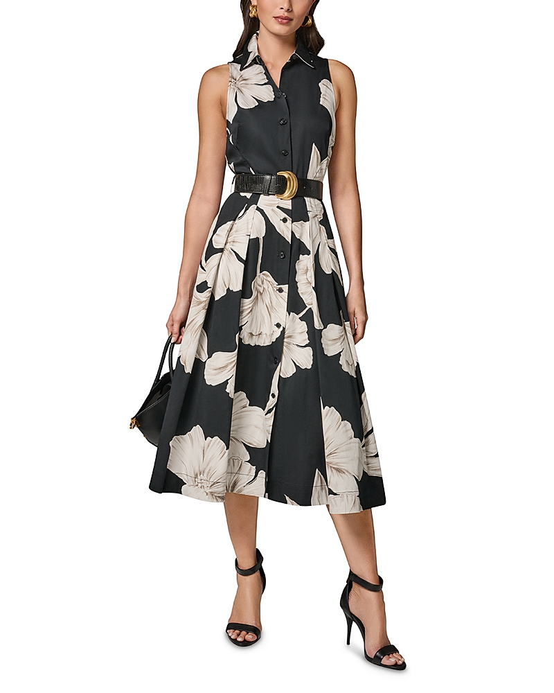 Donna Karan Belted A Line Dress