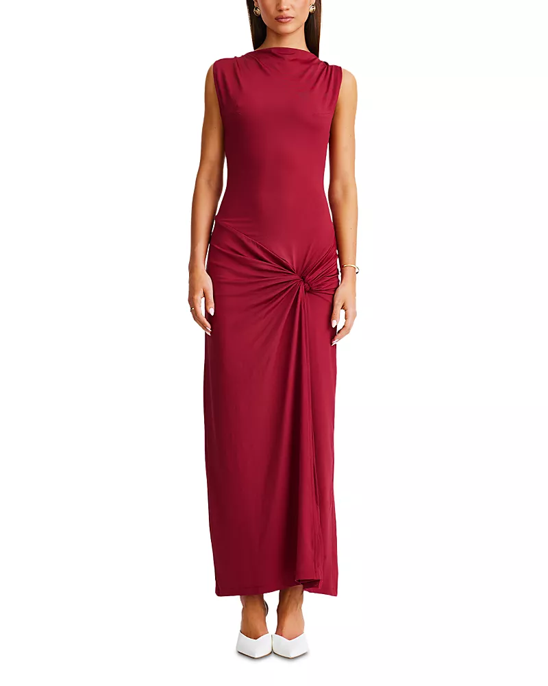 Sndys Anura Twist Front Maxi Dress