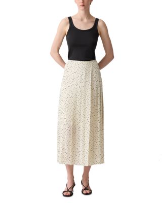 Pleat Wrap Skirt