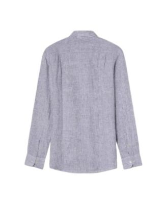 Morgan Medium Stripe Linen Shirt