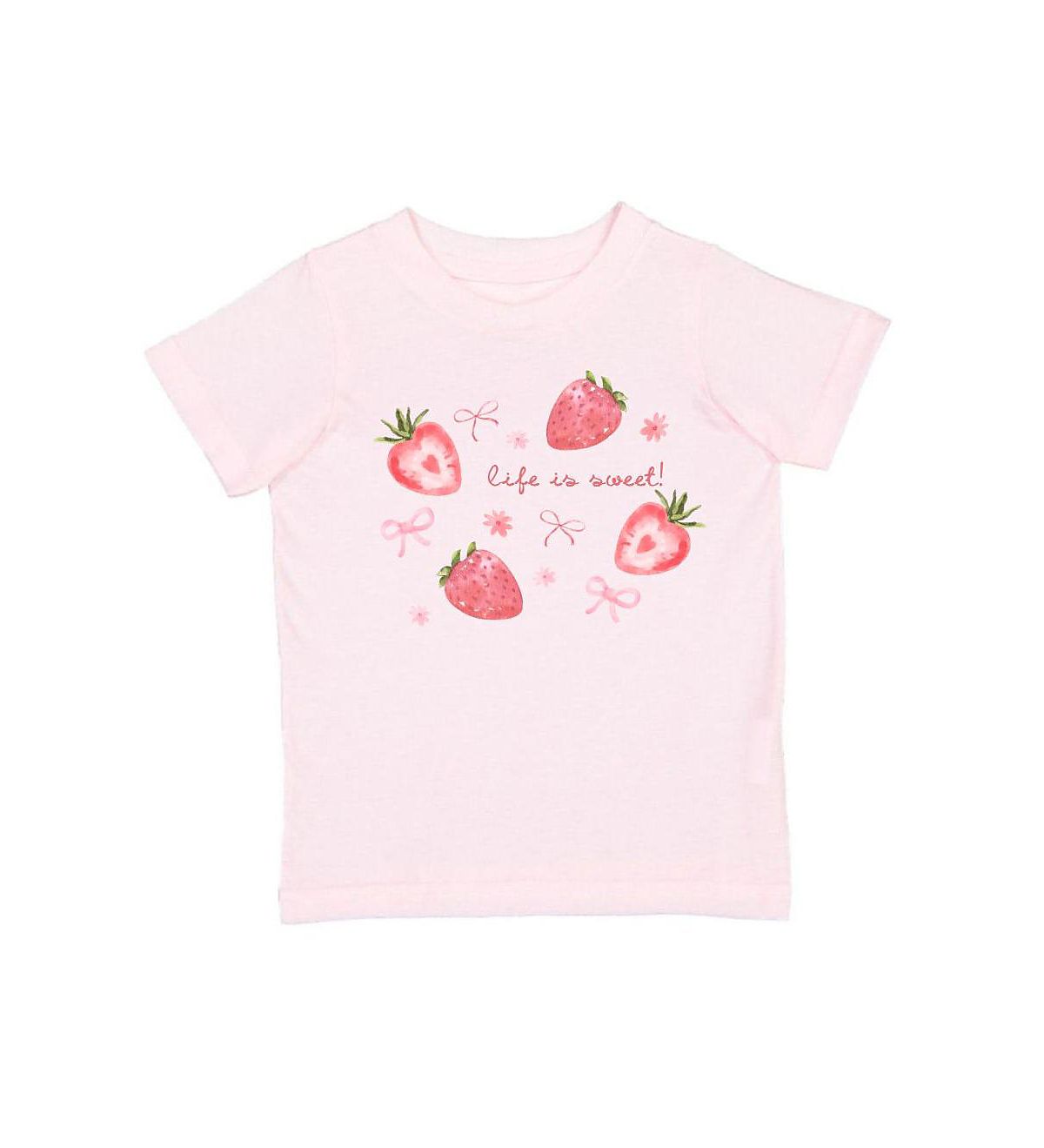 Sweet Wink Girls' Life is Sweet Strawberry Short Sleeve T-Shirt - Big Kid