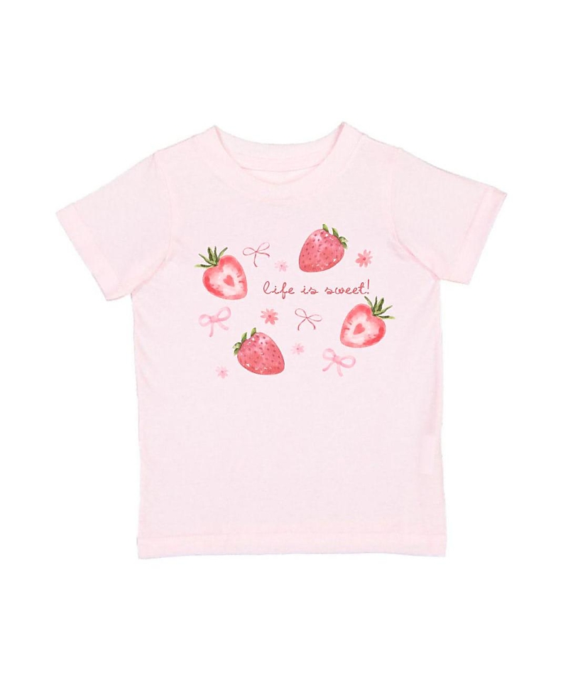 Sweet Wink Girls' Life is Sweet Strawberry Short Sleeve T-Shirt - Big Kid