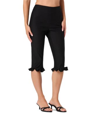 black capri dress pants women Women's Stretch Capri Pants | Black main image 1