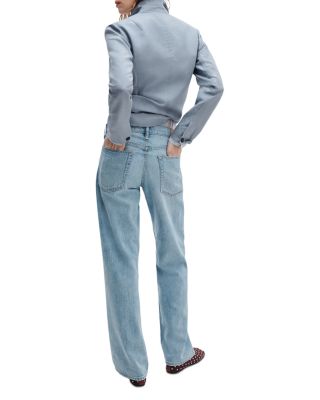 Featherweight Cam Low Rise Relaxed Straight Jeans in Moon - thumbnail 3