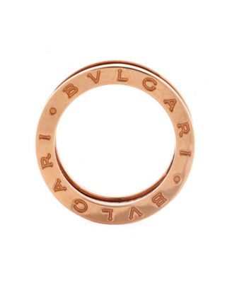  B.Zero1 Design Legend Zaha Hadid Three Band Ring 18K Rose Gold with Diamonds
