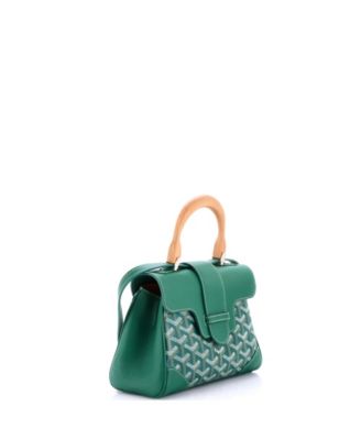  Mini Saigon Top Handle Bag Coated Canvas with Leather