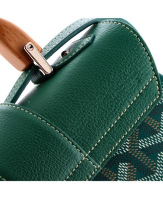  Mini Saigon Top Handle Bag Coated Canvas with Leather