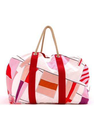 Large Drapeaux Au Vent Bag Printed Canvas
