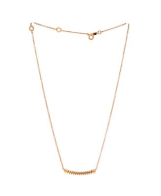  Tubogas Pendant Necklace 18K Rose Gold, 17.75"