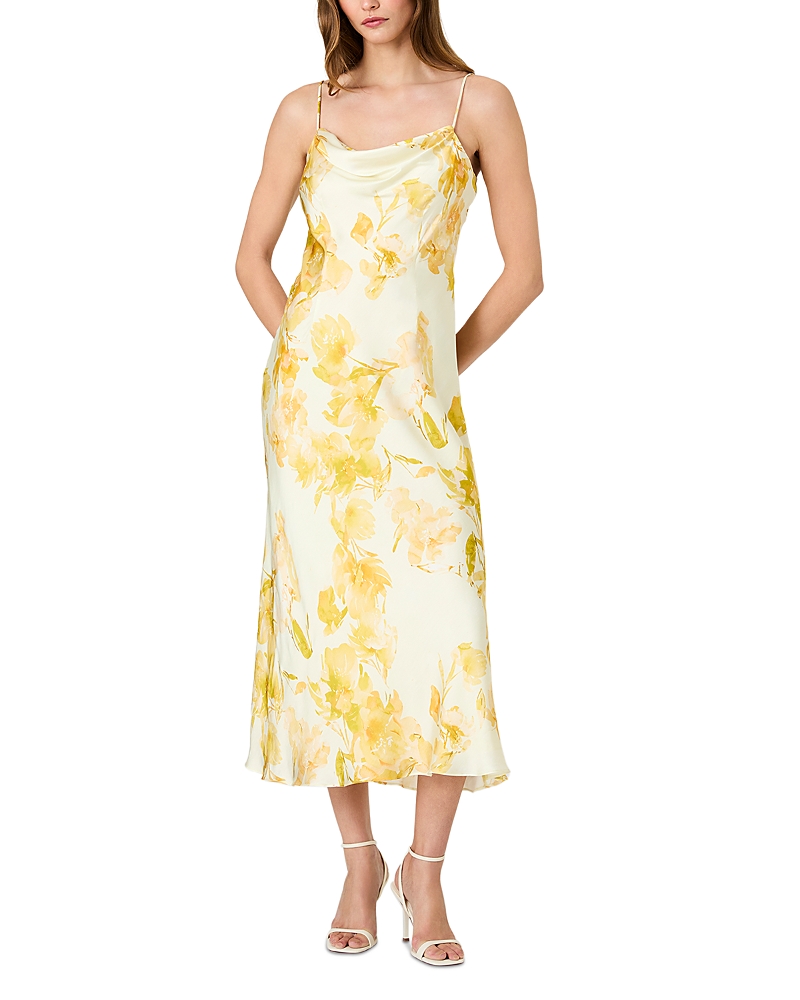 French Connection Oona Satin Sophi Cowk Neck Dress