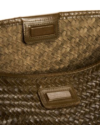 Signature Woven Leather Bucket Bag