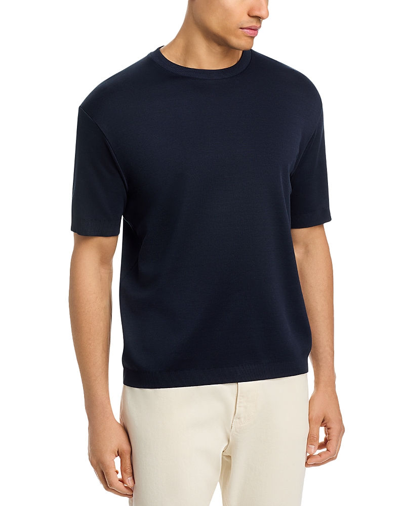 Herno Double Layered Short Sleeve Knit Tee
