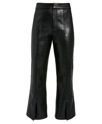 Rowan Recycled Leather Cropped Micro Flares