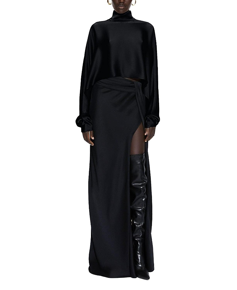 Lapointe Satin Caftan Top