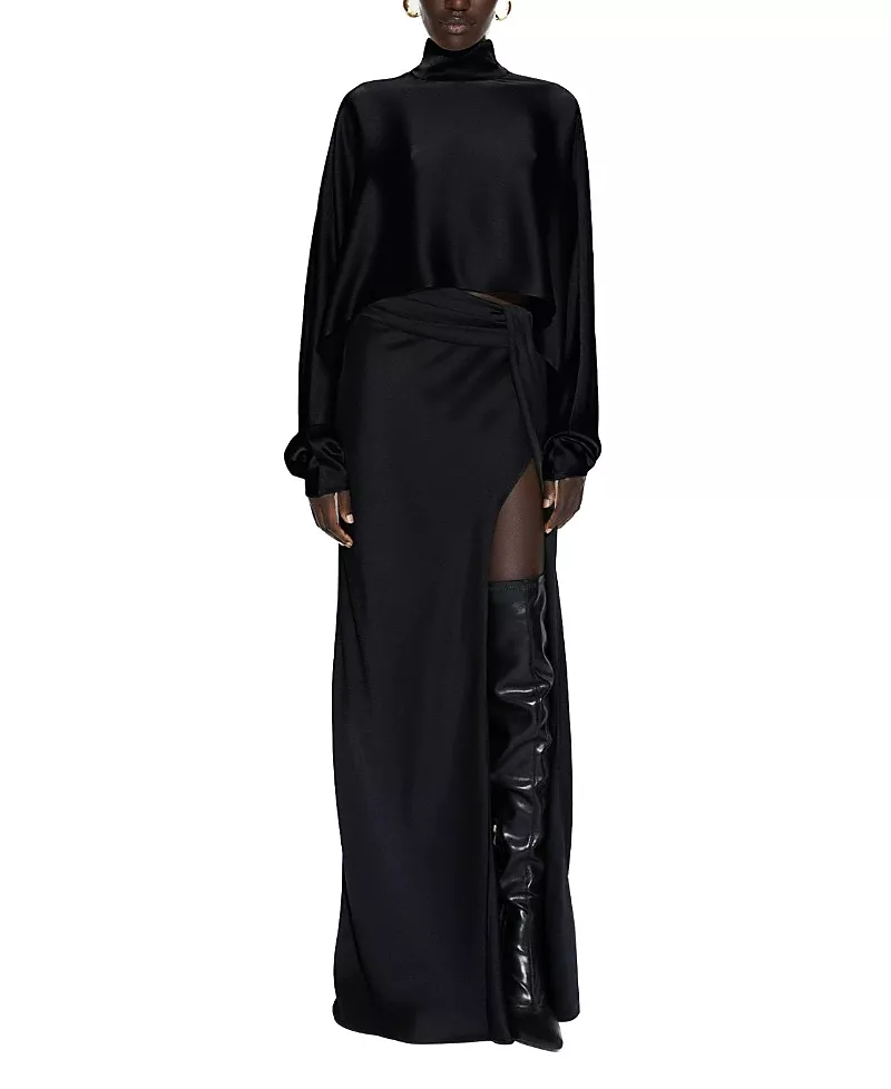 Lapointe Satin Caftan Top