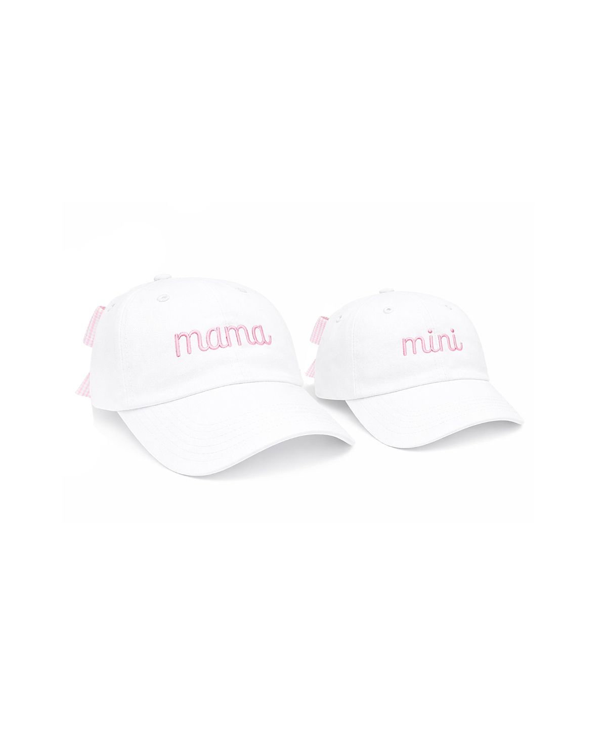 Bits & Bows Girls' Mama & Mini Bow Baseball Hat Set