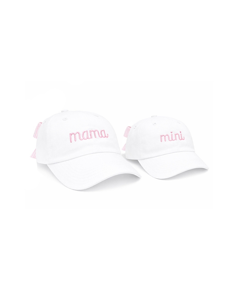 Bits & Bows Girls' Mama & Mini Bow Baseball Hat Set