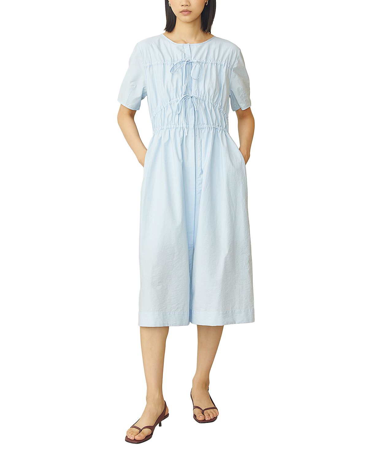 Jovonna London Alenka Ruched Midi Dress