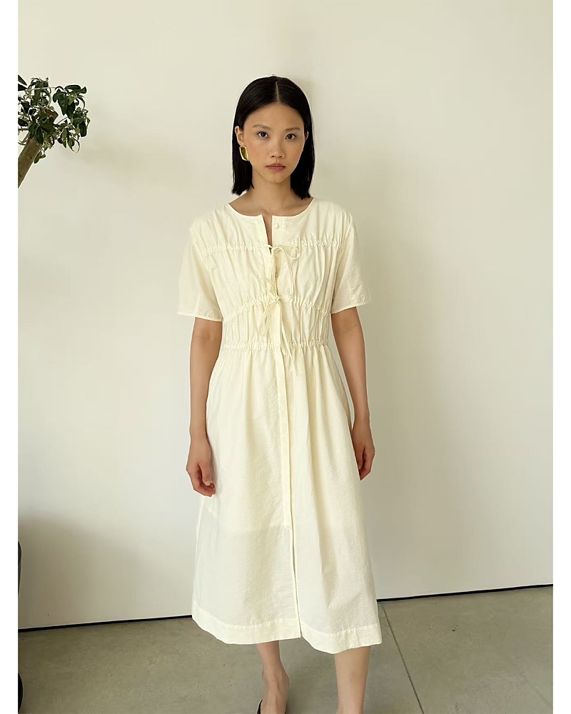 Jovonna London Alenka Ruched Midi Dress
