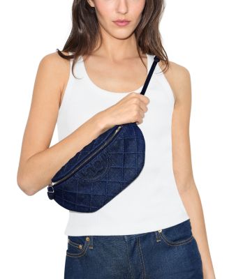 Fleming Charm Denim Belt Bag