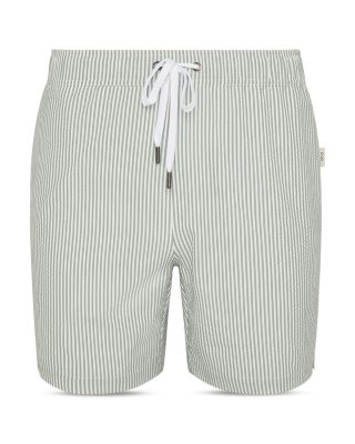 MB Charles Seersucker 6.5" Swim Trunks