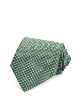 Silk Classic Geometric Floral Tie