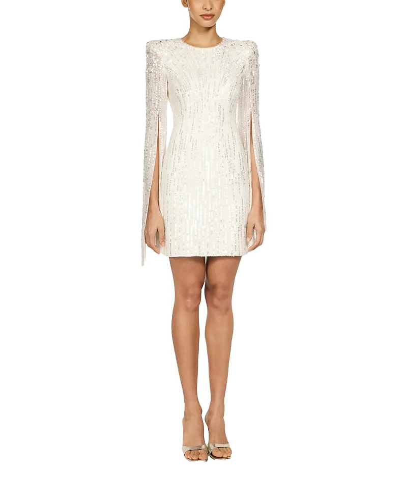 Jenny Packham Sweet Magic Embellished Sleeve Dress