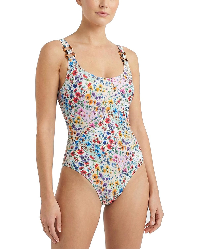 Change Of Scenery Chloe Tank Ring Trim One-Piece Swimsuit