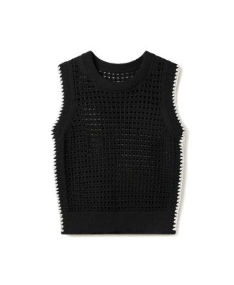 Toscana Pointelle Embroidered Vest