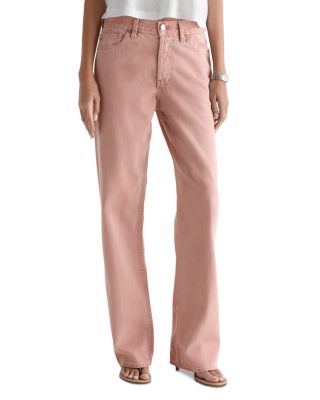 High Rise Barrel Jeans in Sulfur Sparkling Rose