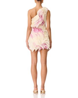 strapless open back dress Sorrento Semi Sheer Black Floral Lace Maxi Dress main image 1
