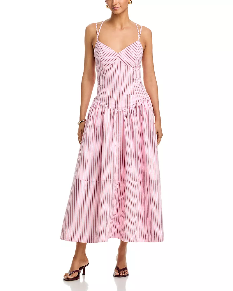 Cinq a Sept Rose Stripe Dagna Dress