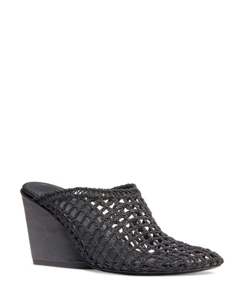 Proenza Schouler Women's Slant Crochet Mules in Black