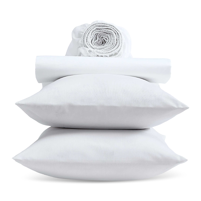 Calvin Klein Modern Comfort 4 Piece Sheet Set, Full In White