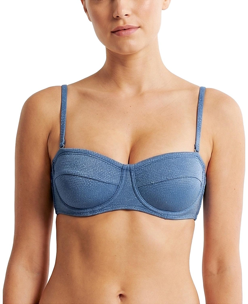 Change of Scenery Nellie Underwire Balconette Shimmer Bikini Top