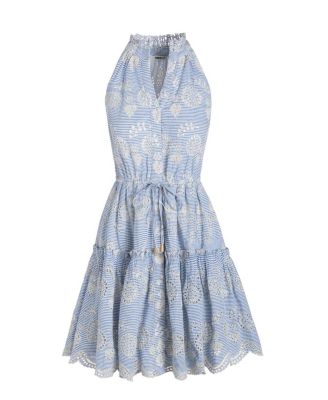 Charlotte Sleeveless Eyelet Shirt Dress