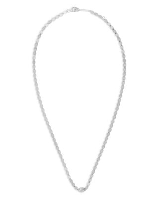 14K Gold Single Nude Link Diamond Pendant Necklace, 16"