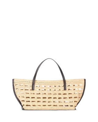 Christos Mini Raffia Tote Bag