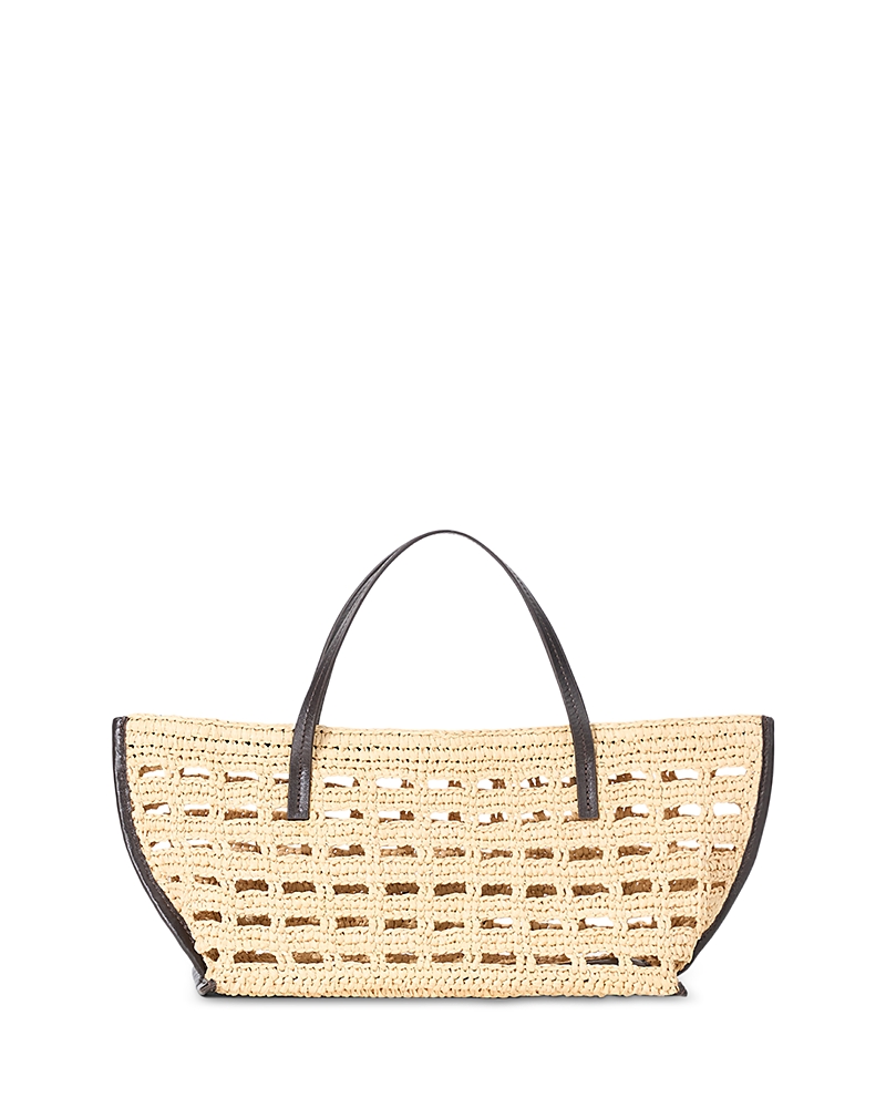 Staud Christos Mini Raffia Tote Bag
